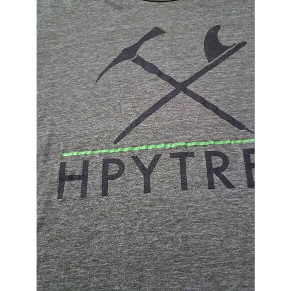 Small Hippy Tree Green Black Short Sleeve Pullover Tee Tshirt Top - Picture 6 of 6